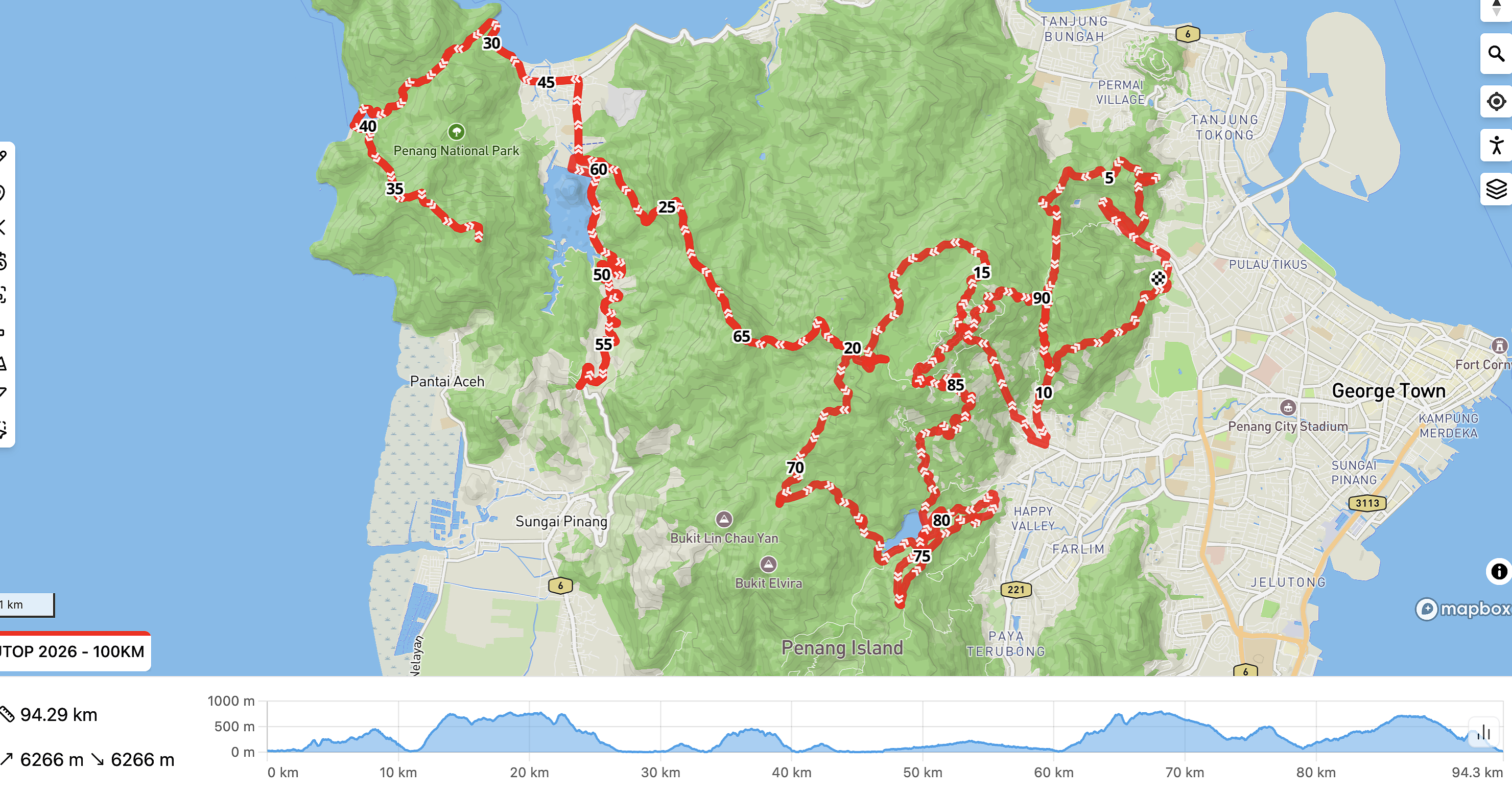 race route image map